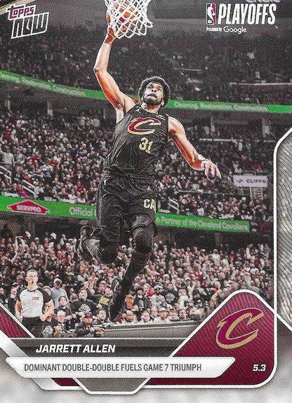 2026 Topps Now Jarrett Allen #292 Cleveland Cavaliers