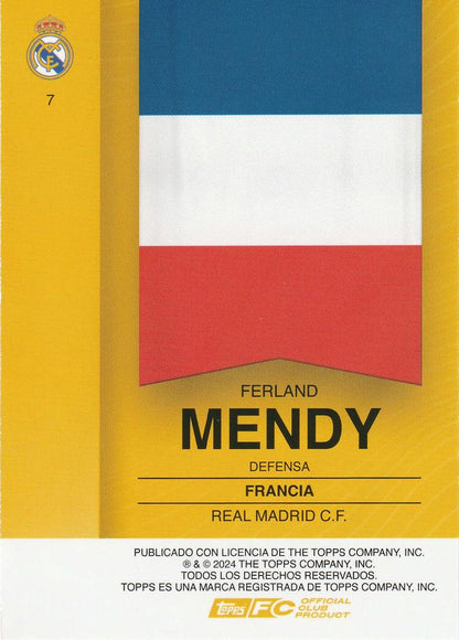 2024 Topps Real Madrid Fan Set Ferland Mendy #7 Real Madrid CF