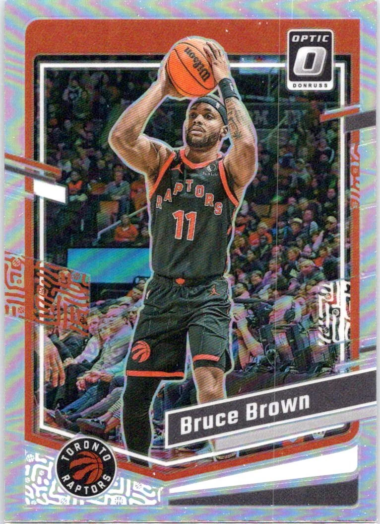 2023 Panini Donruss Optic Holo Bruce Brown #39 Toronto Raptors