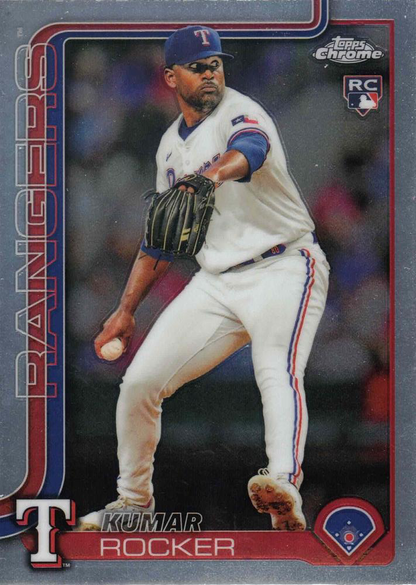2025 Topps Chrome MLB Kumar Rocker RC #73 Texas Rangers