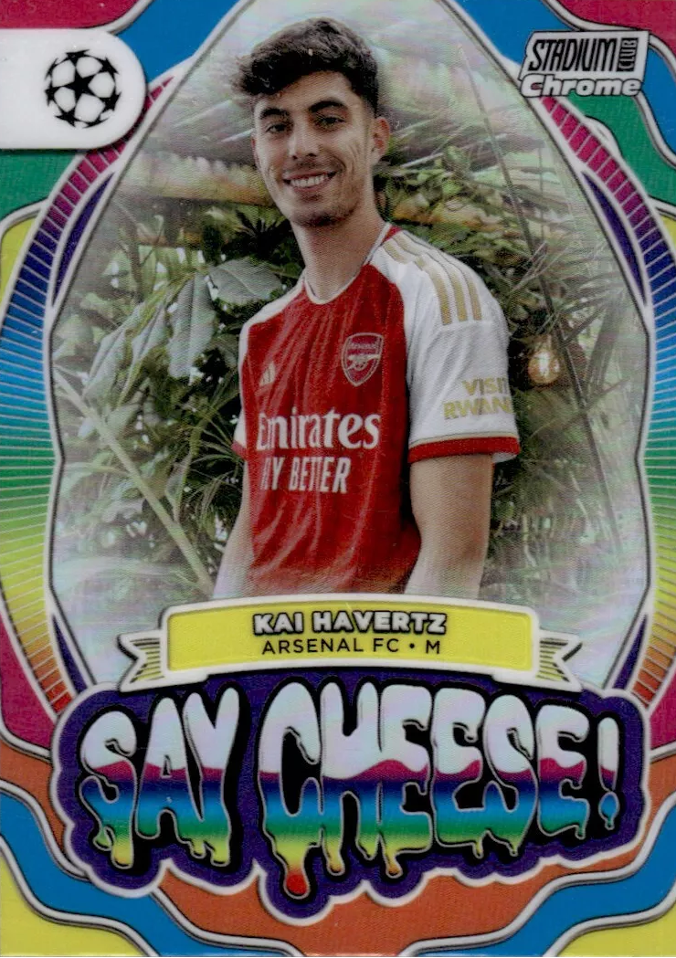 2023 Topps Stadium Club Chrome UCC Say Cheese Kai Havertz SC-KH Arsenal FC