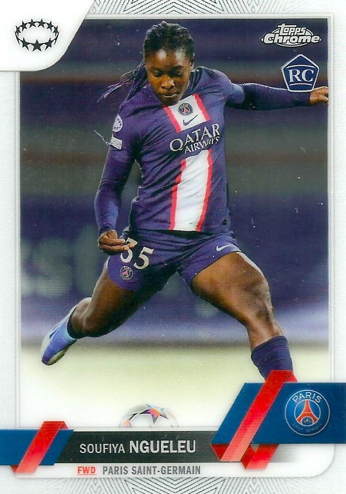 2022 Topps Chrome UCC Women's Soufiya Ngueleu RC #28 Paris Saint-Germain Feminine