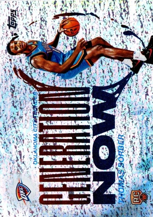 2025 Topps NBA Generation Now Holo Foil Thomas Sorber GN-15 Oklahoma City Thunder