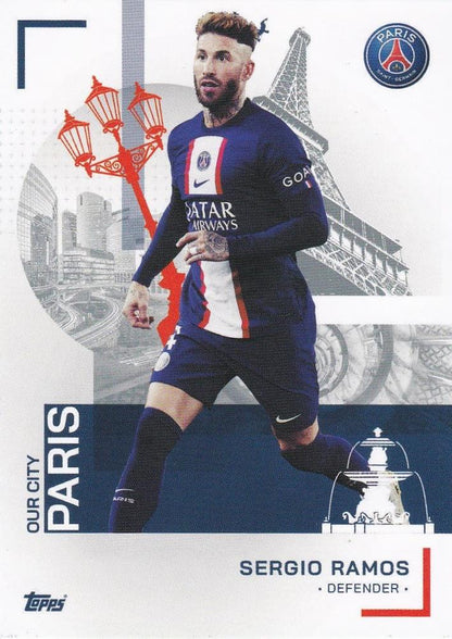 2022 Topps PSG Team Set Sergio Ramos #32 Paris Saint-Germain