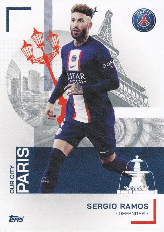 2022 Topps PSG Team Set Sergio Ramos #32 Paris Saint-Germain