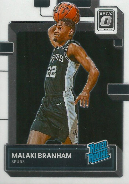 2022 Panini Donruss Optic Malaki Branham Rated Rookie #222 San Antonio Spurs