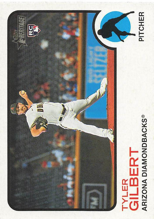 2022 Topps Heritage Tyler Gilbert RC Arizona Diamondbacks #36