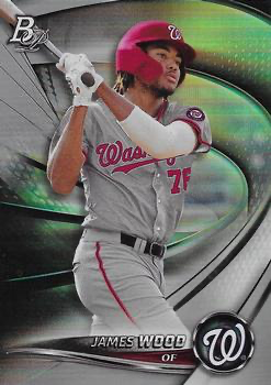 2022 Topps Bowman Platinum Top Prospects James Wood Washington Nationals #TOP-60