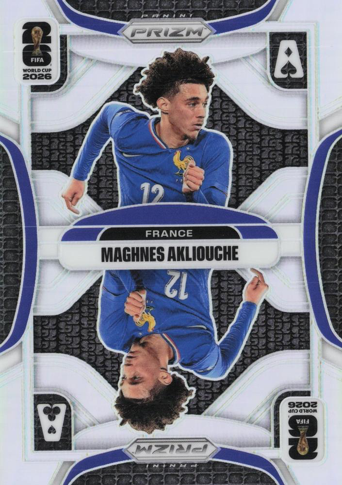2026 Panini Prizm World Cup Aces Silver Maghnes Akliouche #22 France