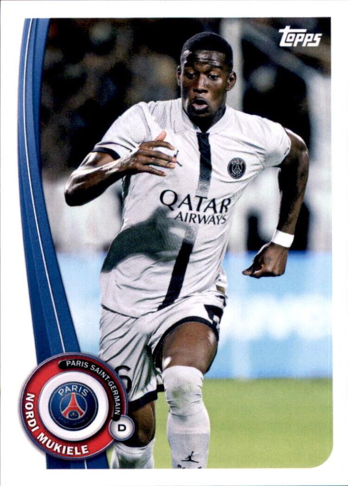 2022 Topps PSG Fan Set Nordi Mukiele #PA-10 Paris Saint-Germain