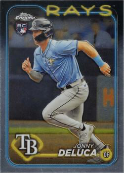 2024 Topps Chrome Jonny Deluca RC Tampa Bay Rays #163