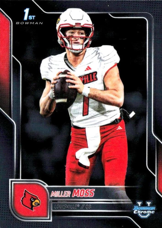 2025 Topps Bowman U Chrome Miller Moss 1st #141 Louisville Cardinals