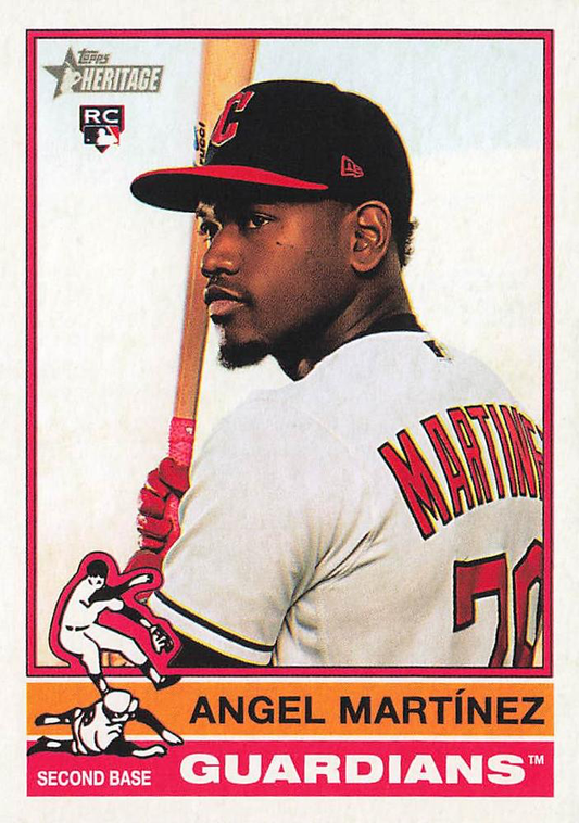 2025 Topps Heritage Angel Martinez RC #338 Cleveland Guardians