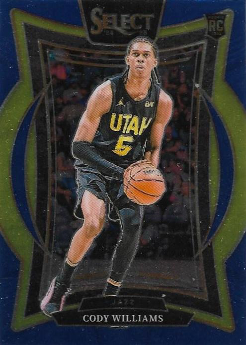 2024 Panini Select Cody Williams RC Blue #71 Utah Jazz