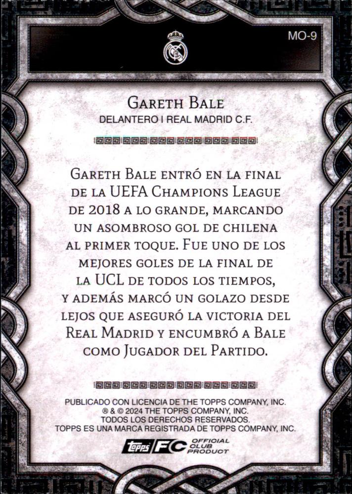 2024 Topps Real Madrid Fan Set Monolith Gareth Bale #MO-9 Real Madrid CF