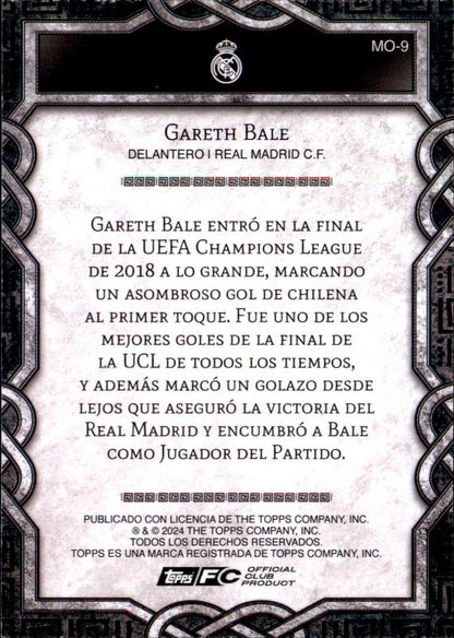 2024 Topps Real Madrid Fan Set Monolith Gareth Bale #MO-9 Real Madrid CF