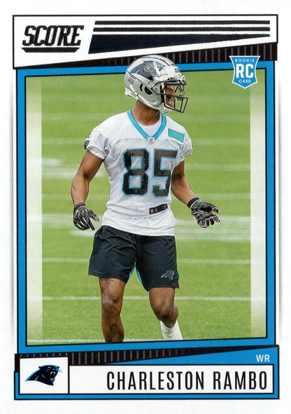 2022 Panini Score Charleston Rambo RC Carolina Panthers #398