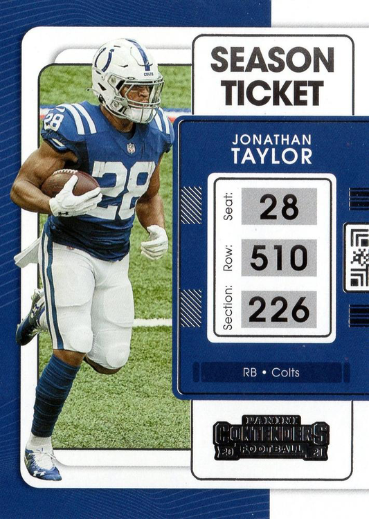 2021 Panini Contenders Jonathan Taylor Indianapolis Colts #43
