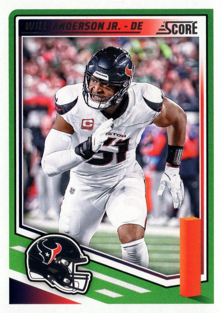 2025 Panini Score Will Anderson Jr. #187 Houston Texans