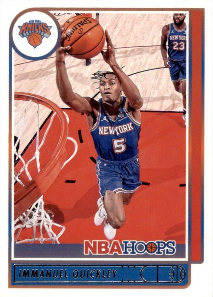 2021 Panini Hoops Immanuel Quickley #187 New York Knicks