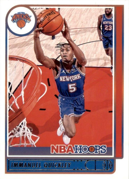 2021 Panini Hoops Immanuel Quickley #187 New York Knicks