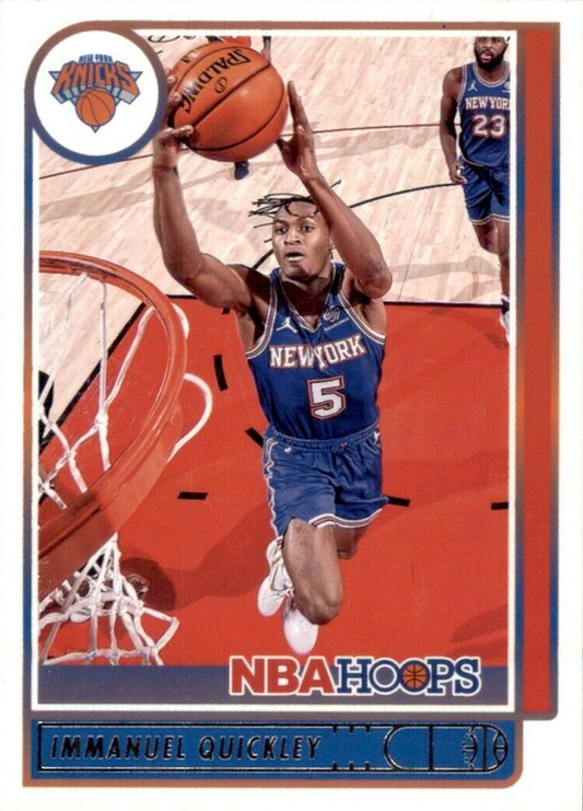 2021 Panini Hoops Immanuel Quickley #187 New York Knicks