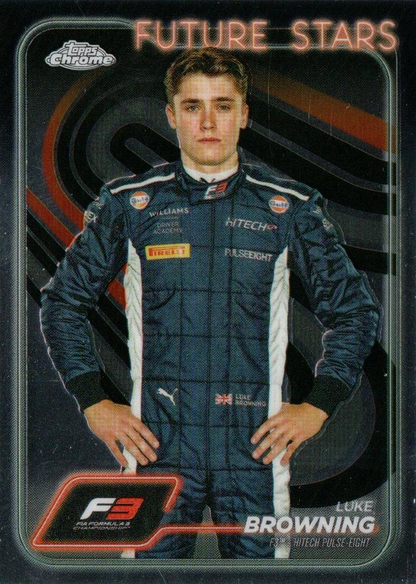 2024 Topps Chrome Formula 1 Luke Browning F3D #55 HiTech Pulse-Eight