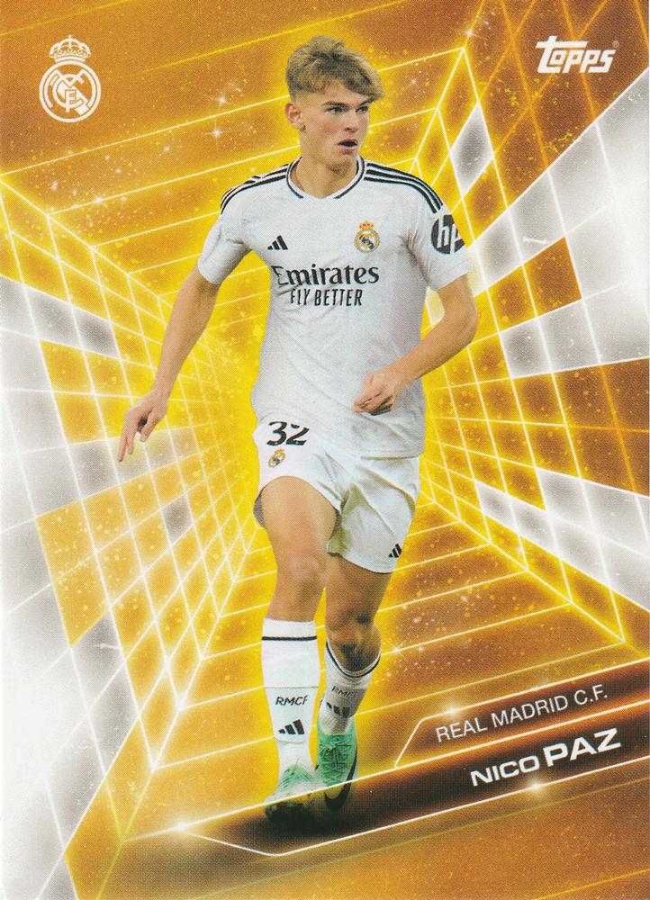 2024 Topps Real Madrid Fan Set Golden Future Nico Paz #GF-1 Real Madrid CF