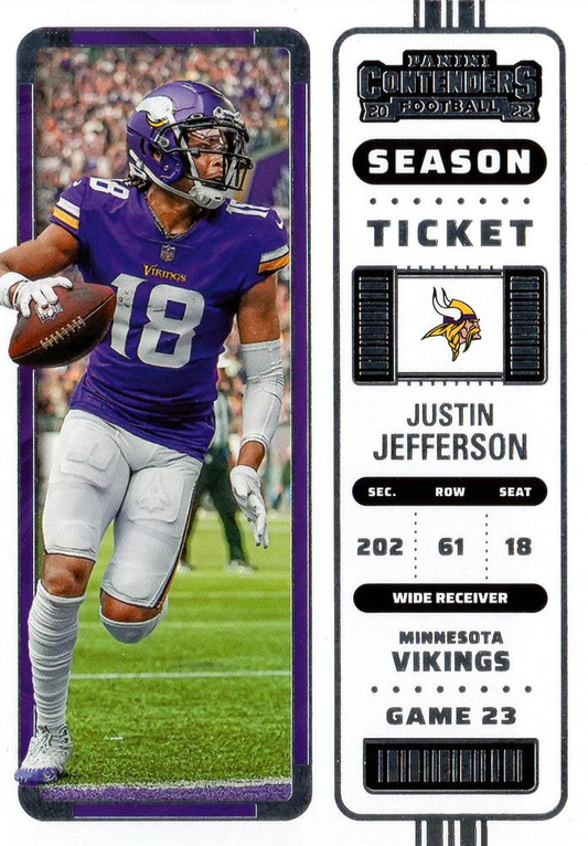 2022 Panini Contenders Justin Jefferson Minnesota Vikings #55