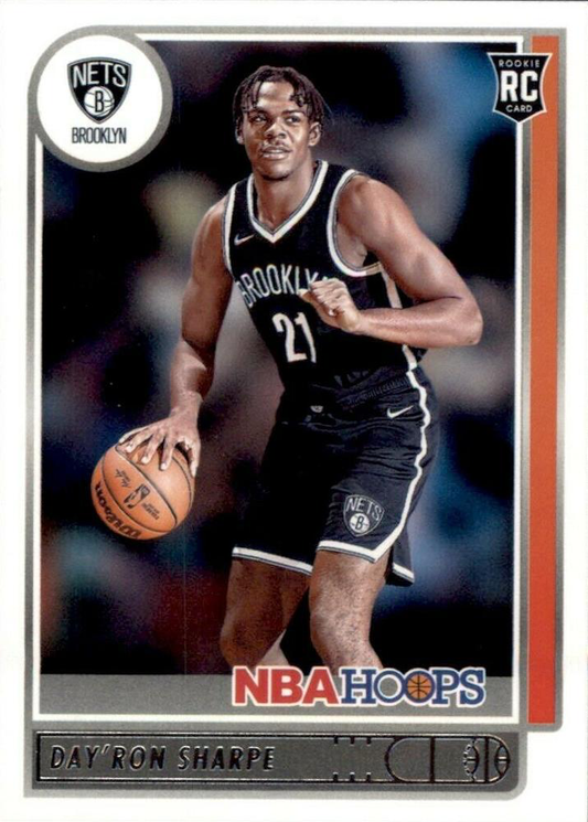 2021 Panini Hoops Day'Ron Sharpe RC #215 Brooklyn Nets