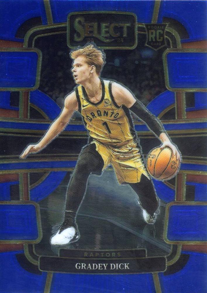 2023 Panini Select NBA Blue Gradey Dick RC #90 Toronto Raptors