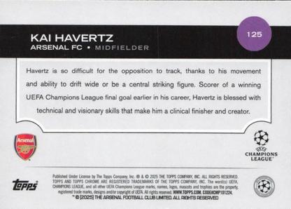 2024 Topps Chrome UCC Kai Havertz #125 Arsenal