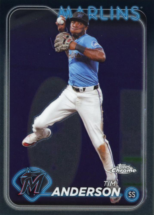2024 Topps Chrome Tim Anderson Miami Marlins #204