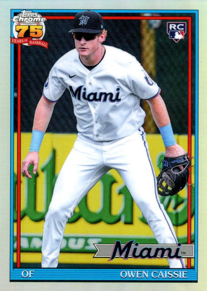 2026 Topps Chrome 1991 35th RC Owen Caissie #91CB-27 Miami Marlins
