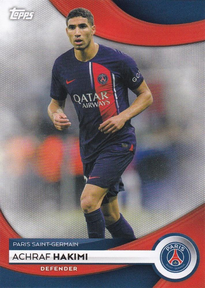 2023 Topps PSG Team Set Achraf Hakimi #4 Paris Saint-Germain