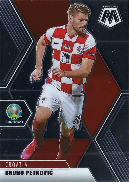 2021 Panini Mosaic UEFA EURO 2020 Bruno Petkovic #22 Croatie