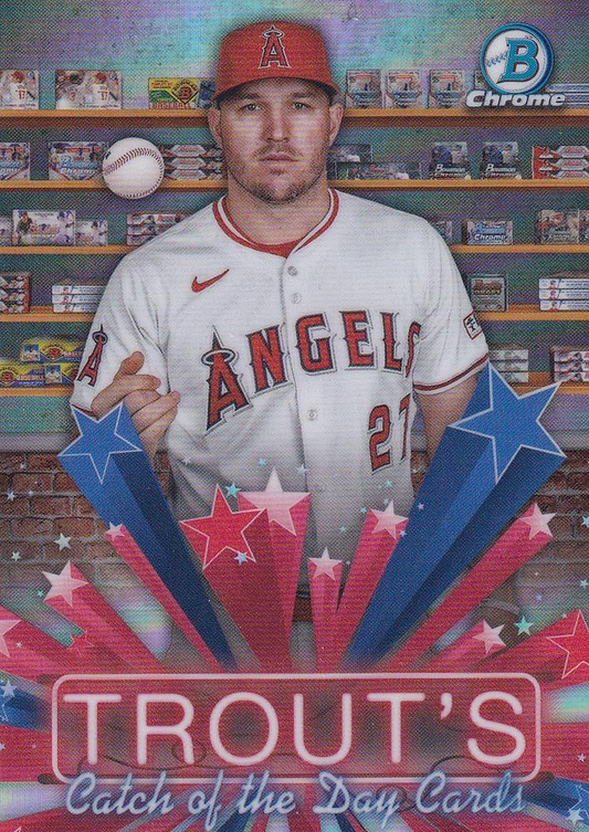 2025 Topps Bowman Hobby Stars Mike Trout Los Angeles Angels #HS-6