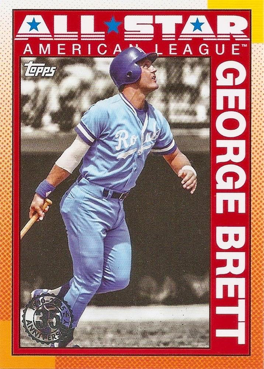 2025 Topps Series 2 1990 Topps 35th Anniversary All-Stars George Brett (Red Variation) #90AS-3