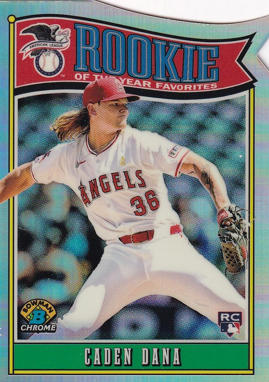 2025 Topps Bowman Rookie of the Year Favorites Caden Dana #ROY-7 Los Angeles Angels