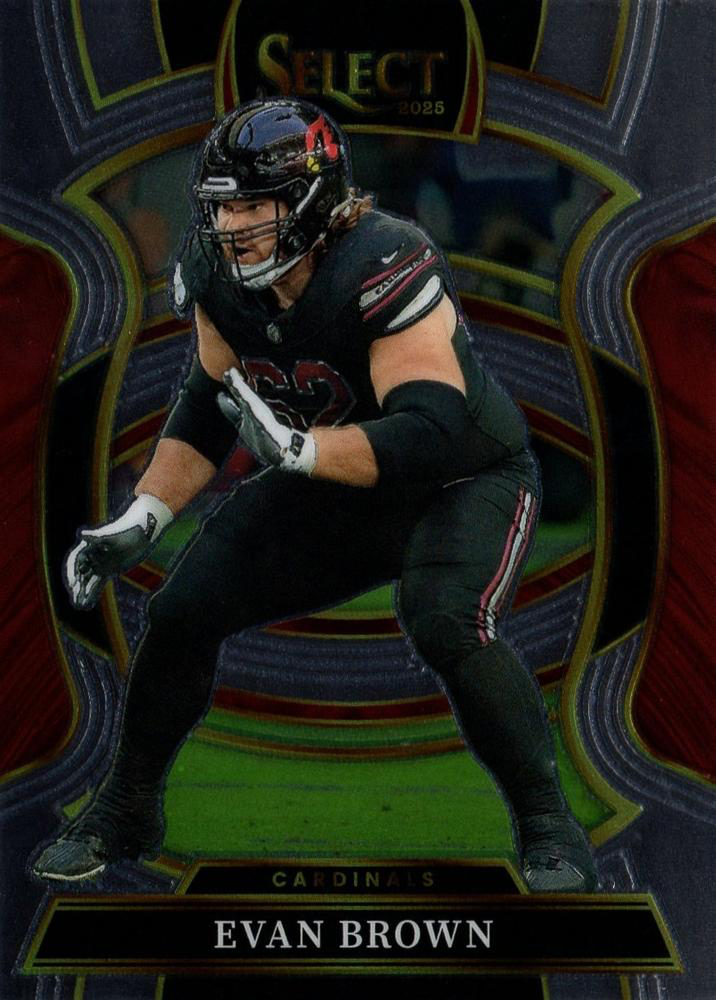 2025 Panini Select Evan Brown #24 Arizona Cardinals