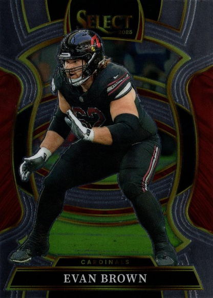2025 Panini Select Evan Brown #24 Arizona Cardinals