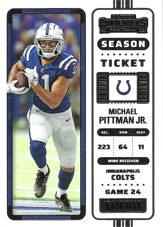 2022 Panini Contenders Michael Pittman Jr. Indianapolis Colts #45