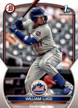 2023 Topps Bowman Paper Prospects William Lugo 1st New York Mets #BP-141