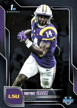 2025 Topps Bowman U Chrome Trey'Dez Green 1st #94 LSU Tigers