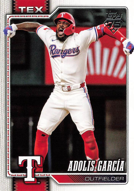 2026 Topps Series 1 Adolis Garcia #318 Texas Rangers