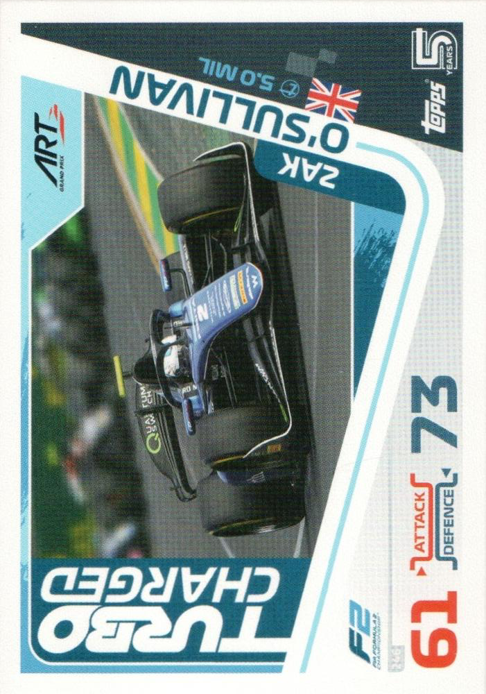 2024 Topps Turbo Attax F1 Zak O'Sullivan F2TP #246 ART Grand Prix