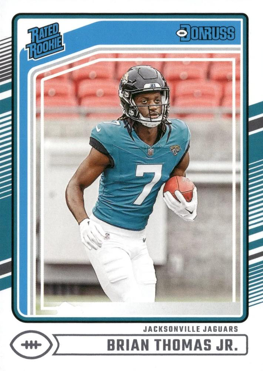 2024 Panini Donruss Brian Thomas Jr Rated Rookie RC#313 Jacksonville Jaguars