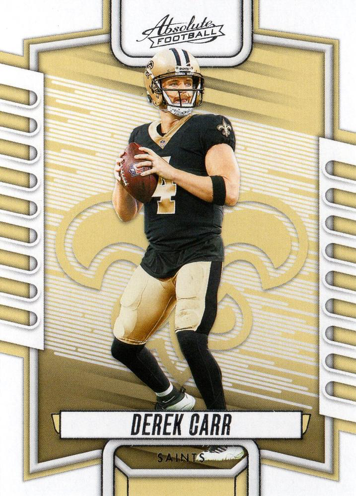 2023 Panini Absolute Derek Carr #22 New Orleans Saints