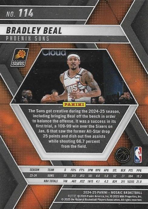2024 Panini Mosaic Bradley Beal #114 Phoenix Suns
