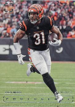 2024 Panini Photogenic Zack Moss #106 Cincinnati Bengals